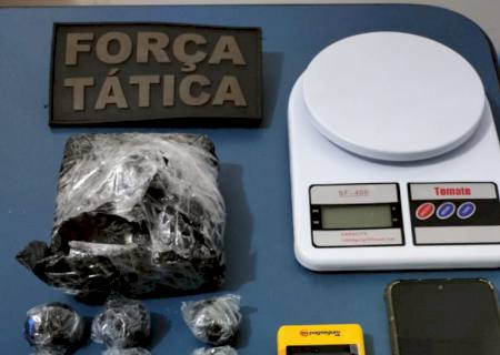 Força Tática prende traficante com droga avaliada em R$ 16 mil em Nova Andradina