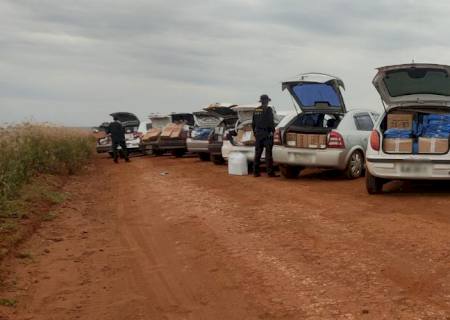DOF apreende nove veículos com mercadorias paraguaias em Ponta Porã