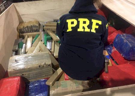 Policiais Rodoviários Federais apreendem 1,5 tonelada de maconha em Ponta Porã