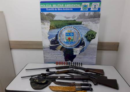 Caçadores são presos em Naviraí