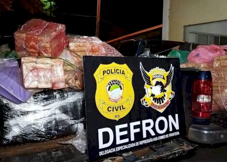 Dupla é presa pela Defron com quase 2 ton de maconha na fronteira