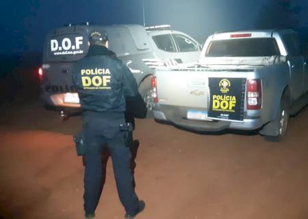Vídeo: Caminhonete roubada em Brasília é recuperada pelo DOF em Ponta Porã