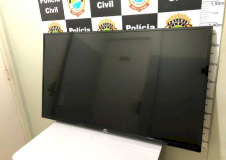 Homem é preso em Brasilândia após negociar TV furtada para comprar drogas