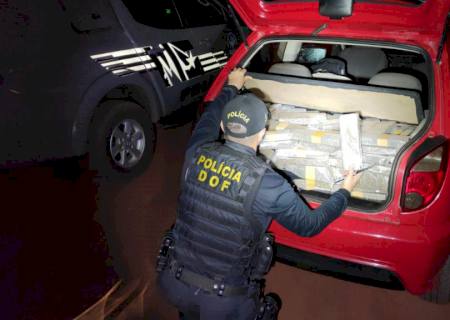 Vídeo: Veículo com mais de 380 quilos de maconha é apreendido na MS-141