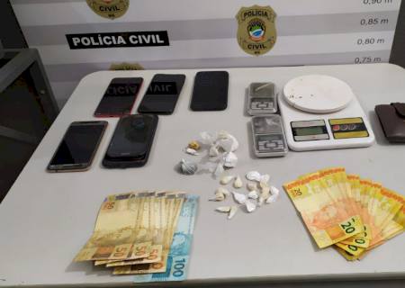 Polícia Civil fecha dois pontos de comercialização de entorpecente em Nova Alvorada do Sul