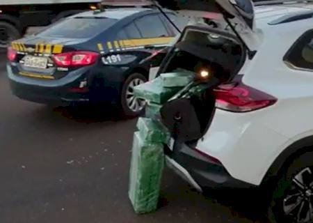 Cabos da PM em São Paulo são presos com droga na cidade de Caarapó pela PRF
