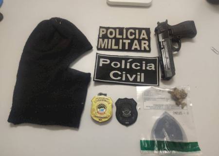 Em ação conjunta, polícia prende dupla e frustra assalto a lotérica em Santa Rita do Pardo