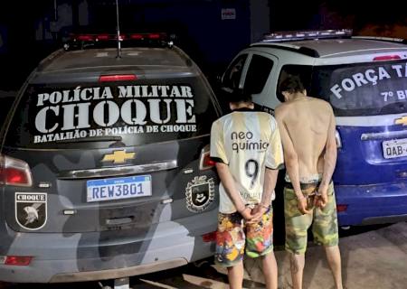 Ação do Choque e Força Tática prende dupla suspeita de participação no roubo de aviões em Aquidauana