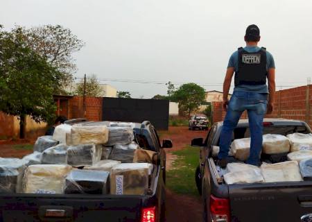 Defron derruba entreposto do tráfico com mais de 1,5 ton de drogas em Dourados