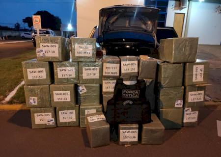 Força Tática apreende mercadorias oriundas do Paraguai avaliadas em R$ 800 mil