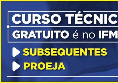 IFMS abre 360 vagas para cursos técnicos de nível médio