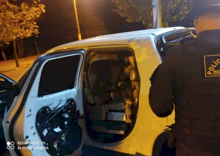 PMR aprende veículo furtado e carregado com drogas na MS-156