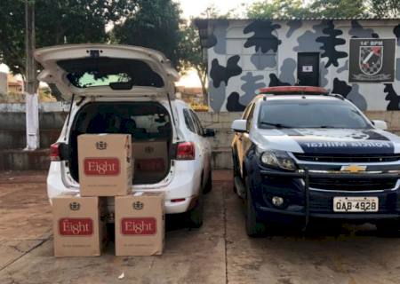 Força Tática apreende mais um veículo com cigarros contrabandeados em Deodápolis