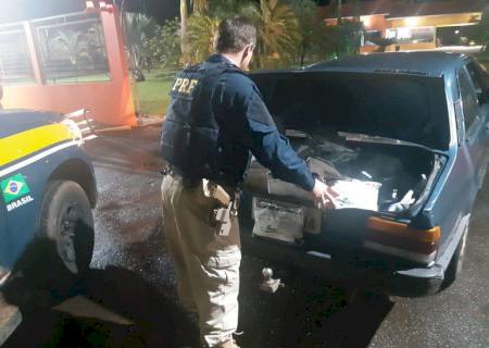 PRF flagra menor com busca e apreensão transportando 120 kg de agrotóxico em veículo