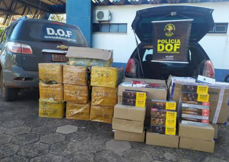 DOF apreende veículo carregado com mercadorias ilegais avaliadas em R$ 140 mil
