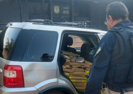 Jovem que levaria mais de 600 kg de drogas para o MT é preso pela PRF em MS