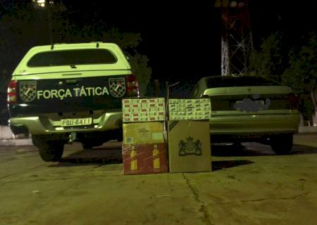Força Tática apreende cigarros e bebidas estrangeiras em Fátima do Sul