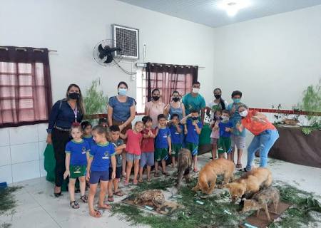 Alunos de escolas municipais de Novo Horizonte do Sul expõem produtos desenvolvidos em sala