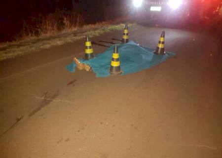 Ciclista morre atropelado por caminhão na MS-276 entre Deodápolis e Dourados