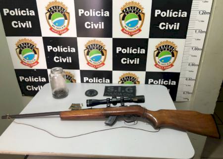 Polícia Civil prende homem que andava armado intimidando moradores em Brasilândia