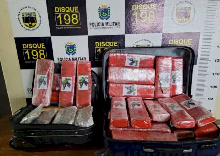 Polícia Militar Rodoviária apreende maconha do ''Hulk'' na MS-164