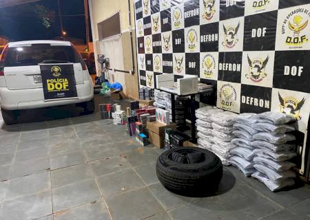 DOF apreende produtos de contrabando e descaminho avaliados em R$ 400 mil na BR-267