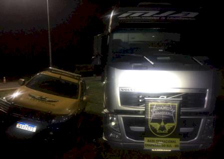 Em Chapadão do Sul, Polícia Militar Rodoviária recupera caminhão furtado no Mato Grosso
