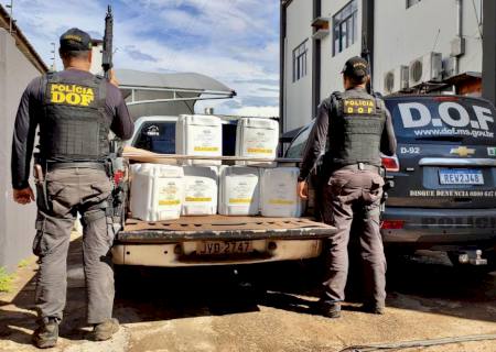 Casal é preso pelo DOF transportando mais de R$ 400 mil em agrotóxico contrabandeado
