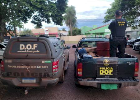 DOF apreende 200 litros de defensivo agrícola em Ponta Porã