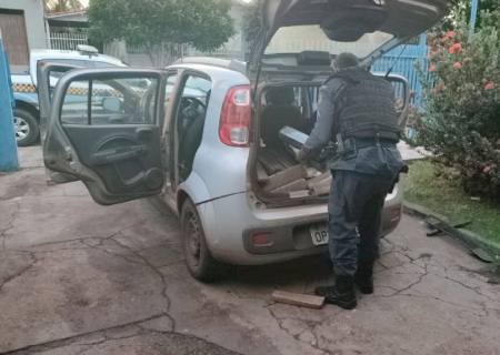 Após fuga de traficantes, PM apreende carga de entorpecentes em Brasilândia