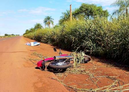 Mulher sofre queda de moto e morre na MS-276 em Deodápolis