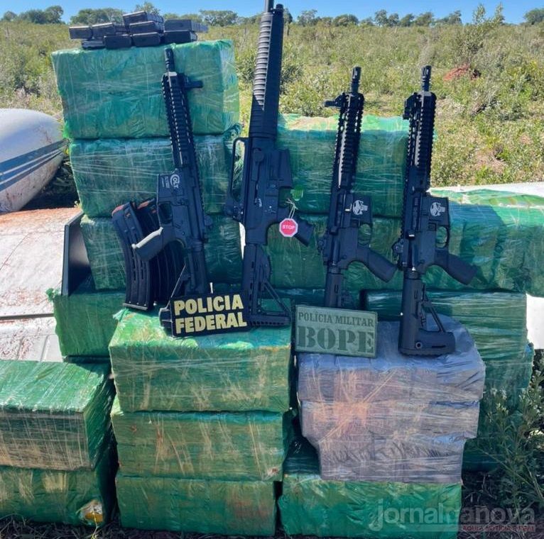 Polícia Federal combate tráfico de armas e drogas na fronteira com o Paraguai