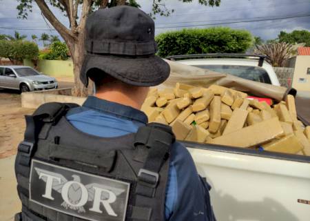 Vídeo: Mulher é presa com mais de 450 kg de maconha em Batayporã