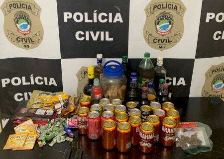 Traficante é preso com produtos furtados de bar em Angélica