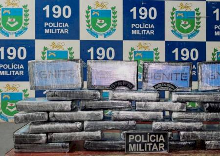 Patrulha Rural encontra durante patrulhamento 32 kg de cocaína em Coxim