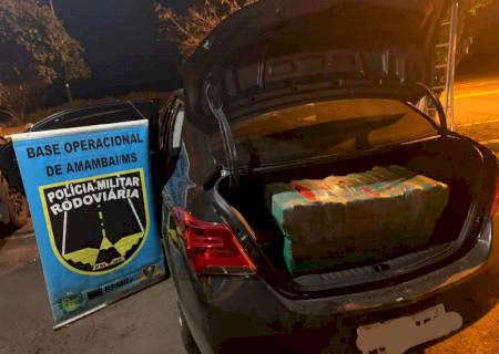 PMR prende traficante com maconha avaliada em R$ 205 mil em Amambai