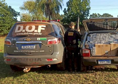 Homem é preso com carro cheio de cigarros contrabandeados em Ponta Porã