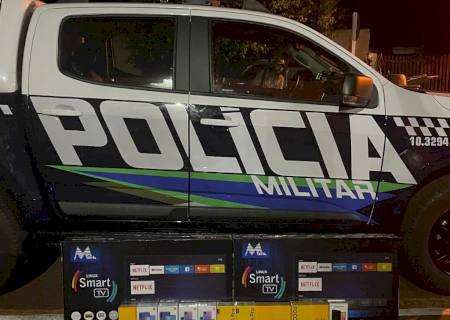 Polícia Militar apreende mercadorias oriundas do Paraguai avaliadas em R$ 15 mil na MS-145