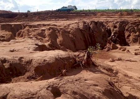 Proprietário rural é multado em R$ 40 mil por erosões em fazenda de MS