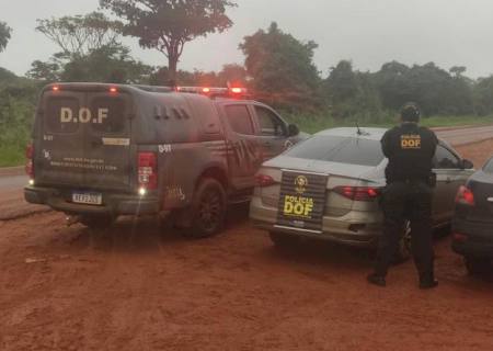 DOF recupera em Iguatemi dois veículos roubados no Rio Grande do Sul