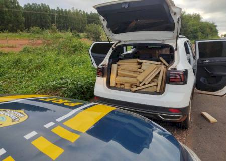 Traficante é preso pela PRF em Brasilândia a caminho de SP com 600 kg de maconha