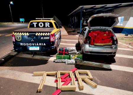 Traficante abandona carro com R$ 1,5 milhão de entorpecentes na MS-164