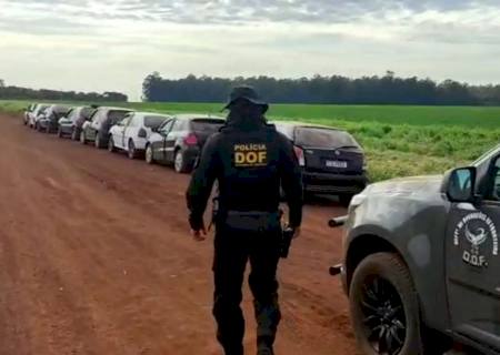 DOF apreende 10 veículos carregados com materiais de contrabando e descaminho no fim de semana