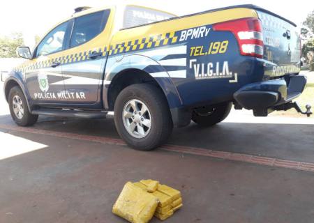 Passageiro de ônibus é preso com R$ 12 mil em tabletes de maconha