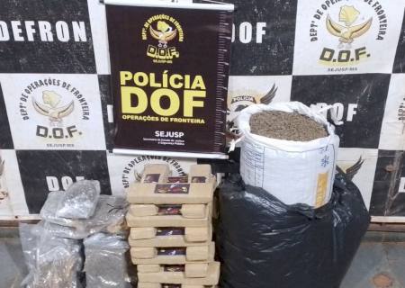 DOF prende traficante com 40 kg de maconha e skunk em Dourados