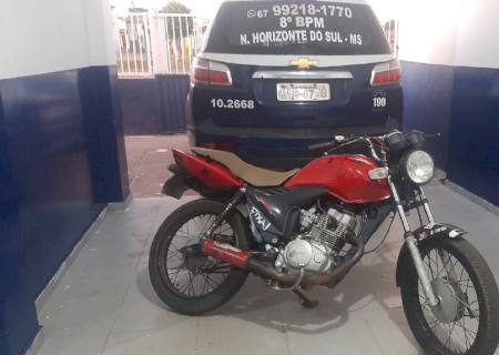 PM de Novo Horizonte do Sul detém motociclista realizando direção perigosa