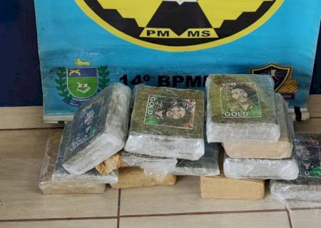 Adolescente de 14 anos ''mula do tráfico'' é flagrada com mala recheada de maconha na MS-162