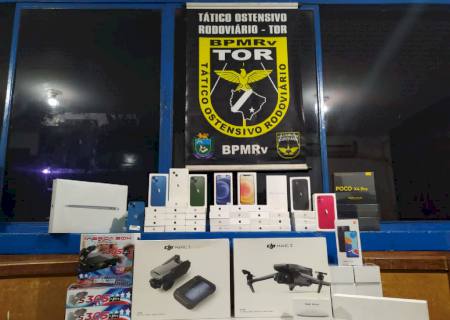 TOR apreende celulares e drones avaliados em mais de R$ 370 mil