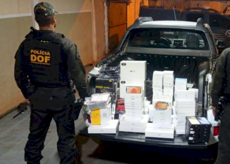 DOF apreende mais de R$ 700 mil em produtos de contrabando e descaminho no fim de semana