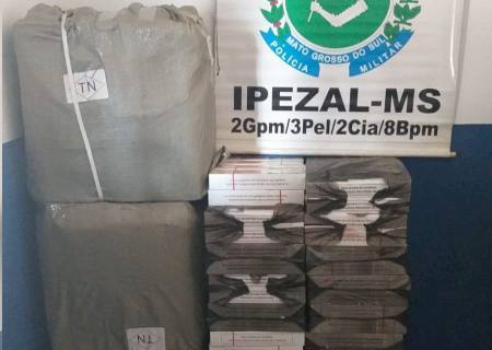 Em Ipezal, PM apreende mercadorias oriundas do Paraguai